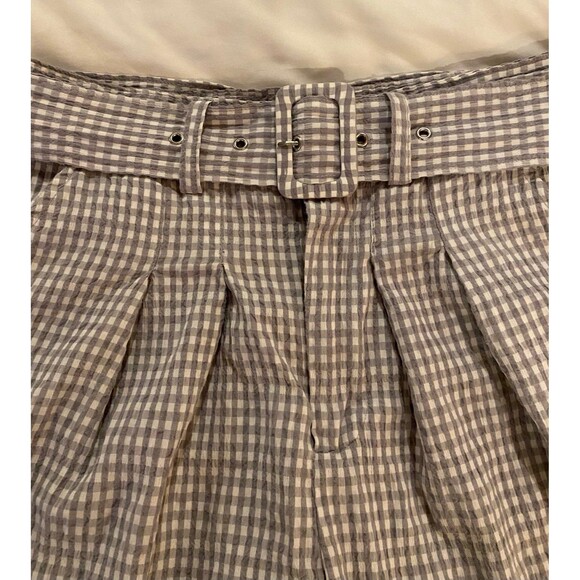 Blank Nyc Shorts - Skort Size 30 (approx size 12)  Gray White Striped w/Pockets - Picture 1 of 10